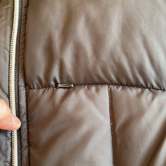 Down Puffer Zipper Vest Womens Large Blue Pockets Warm Active Athleisure Hiking - Picture 12 of 16